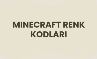 minecraft renk kodları
