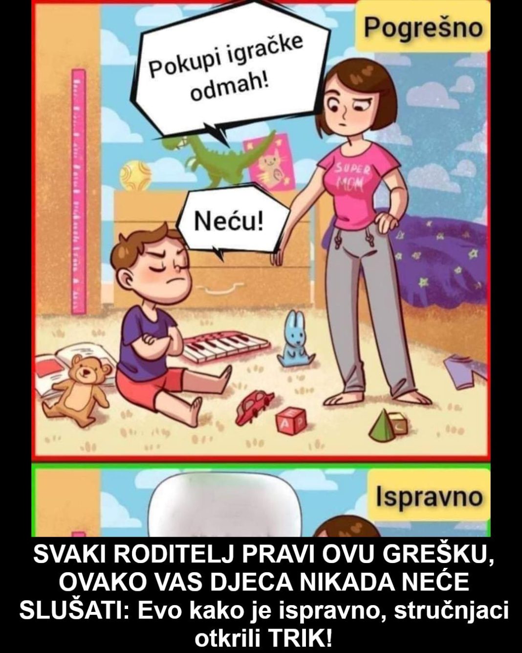 SVAKI RODITELJ PRAVI OVU GREŠKU, OVAKO VAS DJECA NIKADA NEĆE SLUŠATI Evo kako je ispravno, stručnjaci otkrili TRIK! - featured image