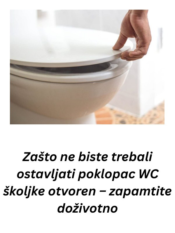 Zašto ne biste trebali ostavljati poklopac WC školjke otvoren – zapamtite doživotno - featured image Zašto ne biste trebali ostavljati poklopac WC školjke otvoren – zapamtite doživotno - featured image