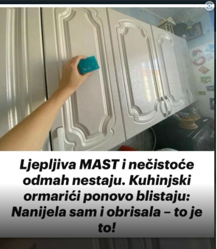 Ljepljiva masnoća i nečistoće trenutno nestaju. Kuhinjski ormarići ponovo blistaju: nanesem i obrišem – to je to! - featured image Ljepljiva masnoća i nečistoće trenutno nestaju. Kuhinjski ormarići ponovo blistaju: nanesem i obrišem – to je to! - featured image